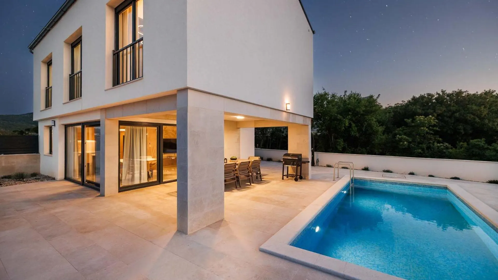 Villa Sunset II With Private Pool And Beautiful Sea View Vrbnik  Croatia