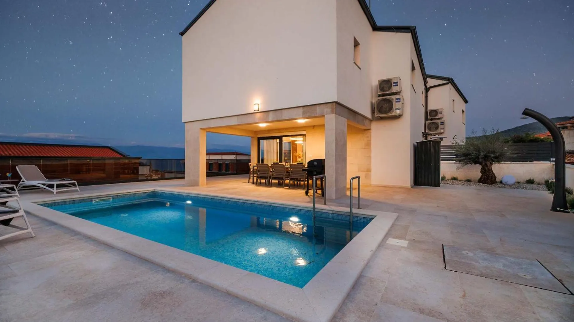 Villa Sunset II With Private Pool And Beautiful Sea View Vrbnik   Vrbnik (Primorje-Gorski Kotar)