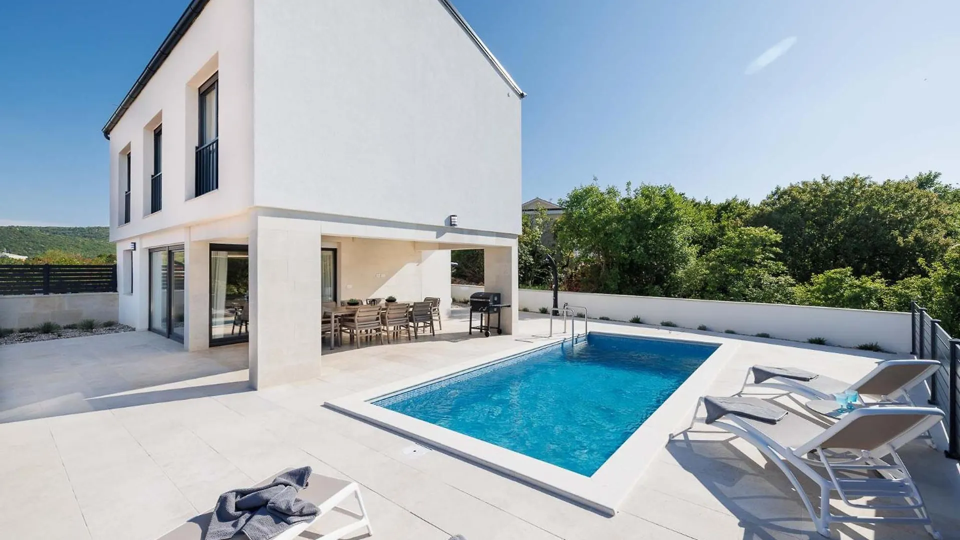 Villa Sunset II With Private Pool And Beautiful Sea View Vrbnik